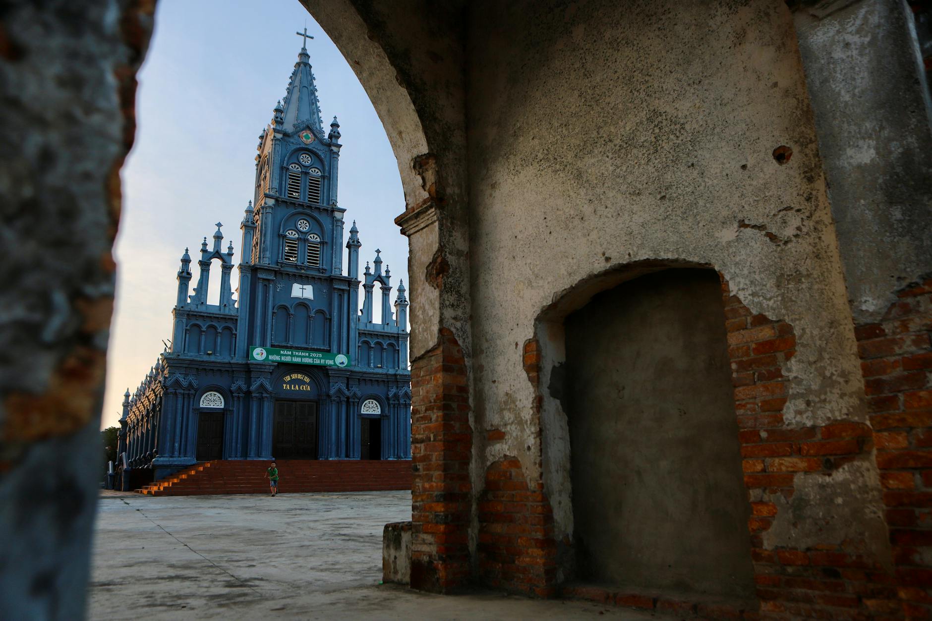 Explore the stunning architecture of a Gothic church located in Hai Duong, Vietnam.