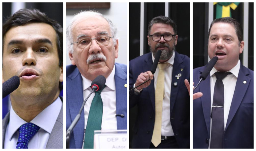 Representação da Câmara dos Deputados, com foco na cúpula e bandeiras do Brasil, simbolizando o poder legislativo.
